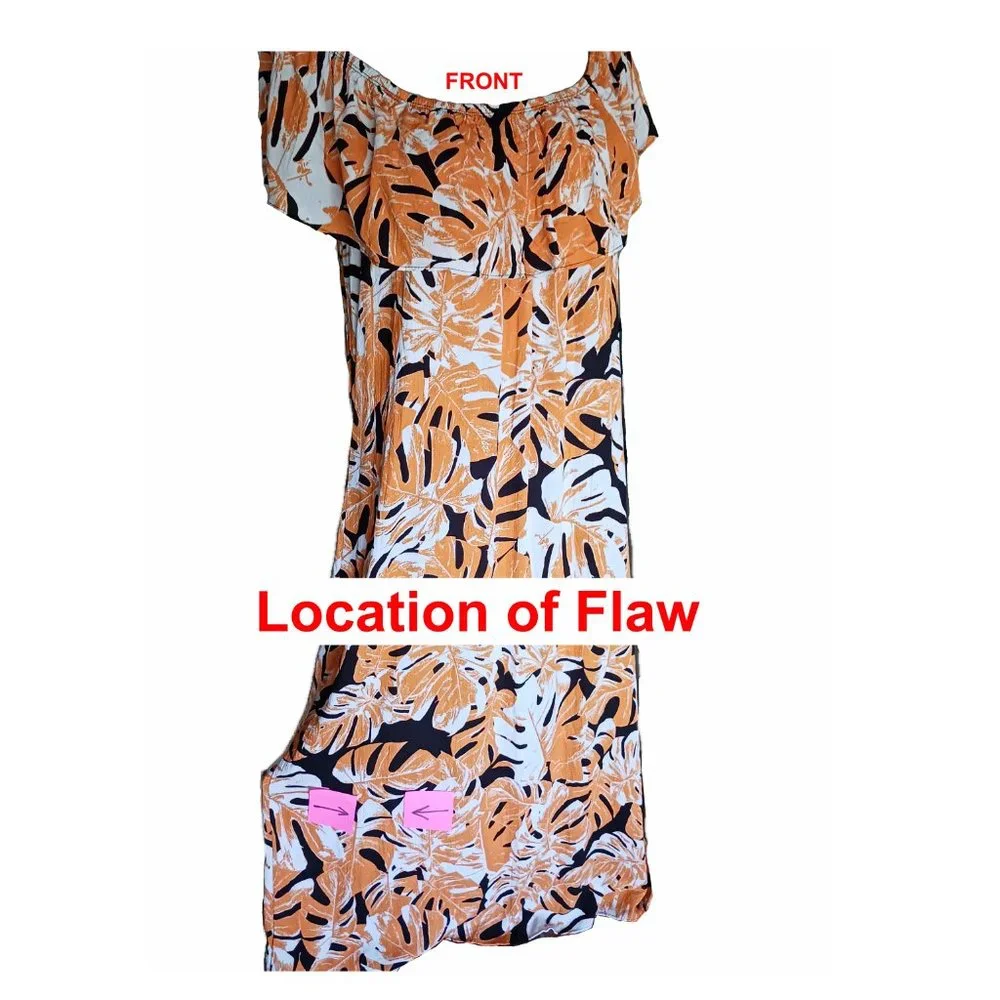Womens Plus Size Maxi Dress Size 22 24 by Ashley Stewart Tropical Floral NWT - Picture 6 of 7